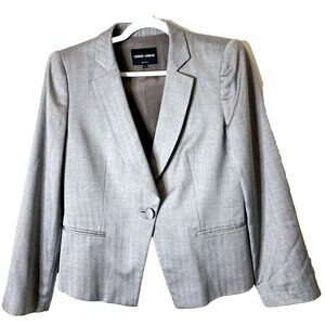 Giorgio Armani Women's Silk Cashmere Herringbone Designer Blazer size 50* Italy